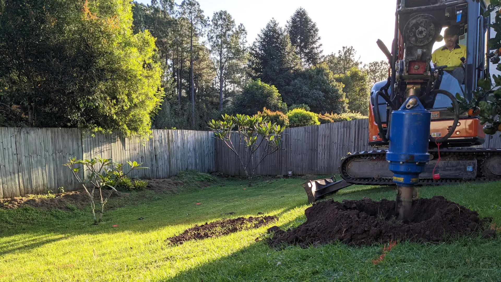 Site preparation and earthworks for a Sunshine Coast granny flat build